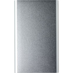 Chargeur aluminium personnalisé 4000mAh - Ezra Matières : métal Couleurs : argenté marquage laser ultra précis