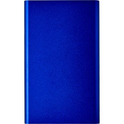 Chargeur aluminium personnalisé 4000mAh - Ezra Matières : métal Couleurs : bleu cobalt cadeau entreprise pas cher