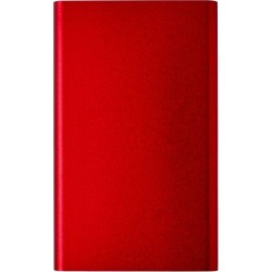 Chargeur aluminium personnalisé 4000mAh - Ezra Matières : métal Couleurs : rouge personnalisable avec votre logo