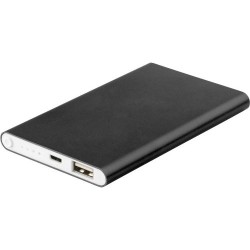 Chargeur aluminium personnalisé 4000mAh - Ezra Matières : métal Couleurs : rouge objet promotionnel éco-responsable
