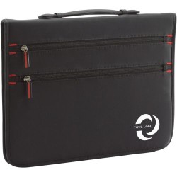 Porte-documents Pratique Publicitaire Éco-responsable Lianna - Accessoire Professionnel Matières : polyester Couleurs : noir imp