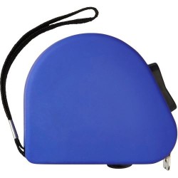Mètre-ruban économique en gomme de 5 m - Caroline Matières : acier Couleurs : bleu cobalt cadeau entreprise pas cher