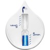 Sablier de douche personnalisé économique pratique Alaya - Accessoire Matières : plastique Couleurs : blanc cadeau entreprise pa