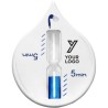 Sablier de douche personnalisé économique pratique Alaya - Accessoire Matières : plastique Couleurs : blanc goodies publicitaire