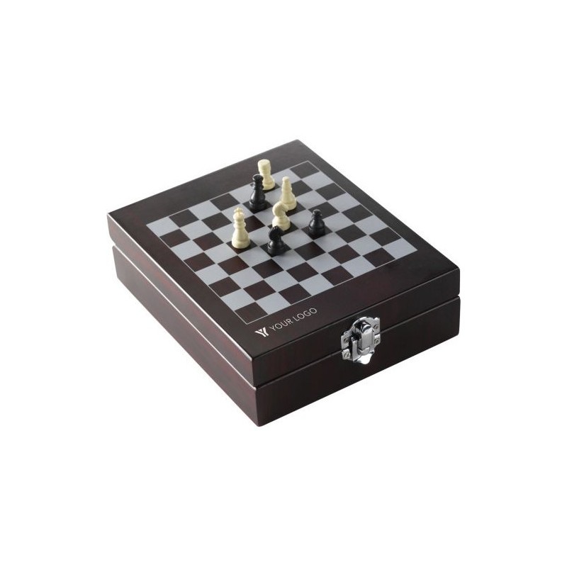 Set à vin personnalisé de 5 pièces exclusif Renée - Cadeau d'entreprise Matières : MDF Couleurs : brun cadeau entreprise pas che
