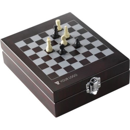 Set à vin personnalisé de 5 pièces exclusif Renée - Cadeau d'entreprise Matières : MDF Couleurs : brun cadeau entreprise pas che