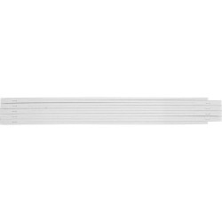 Mètre-pliant  en plastique de 2 m - Karl Matières : plastique Couleurs : blanc 2