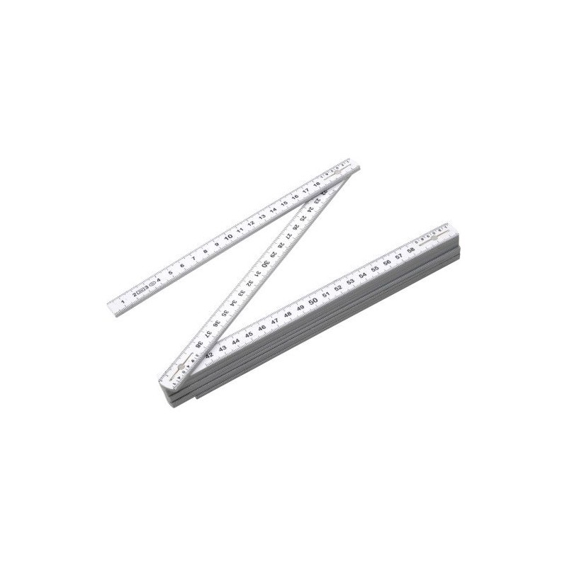 Mètre-pliant publicitaire 2 m en plastique Karl Personnalisé