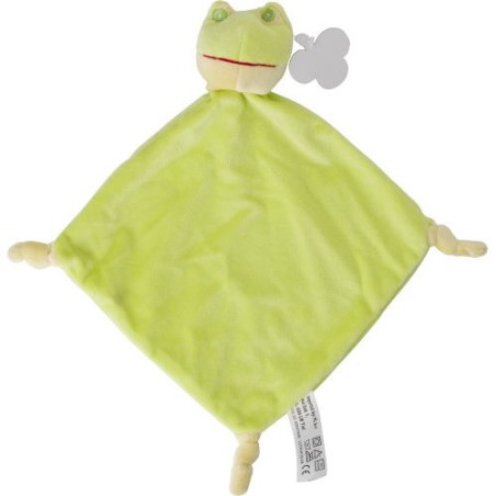 Doudou Personnalisé en Polyester Doux et Sécure - Ameila Matières : polyester Couleurs : vert clair