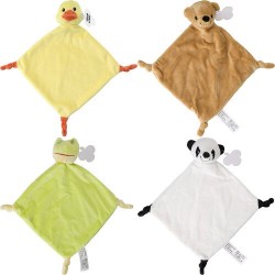 Doudou Personnalisé en Polyester Doux et Sécure - Ameila Matières : polyester Couleurs : blanc marquage laser ultra précis
