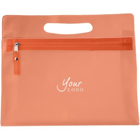 Pochette Cosmétique Éco-responsable en PVC - Clyde Matières : plastique Couleurs : bleu clair cadeau collaborateur premium