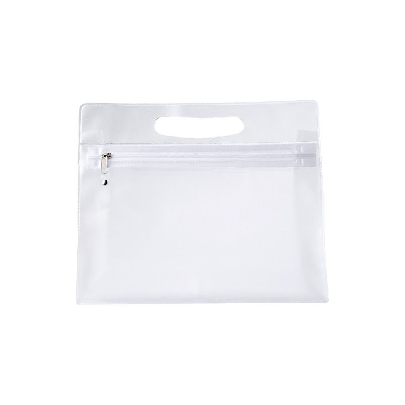 Pochette Cosmétique Éco-responsable en PVC - Clyde Matières : plastique Couleurs : naturel personnalisable avec votre logo