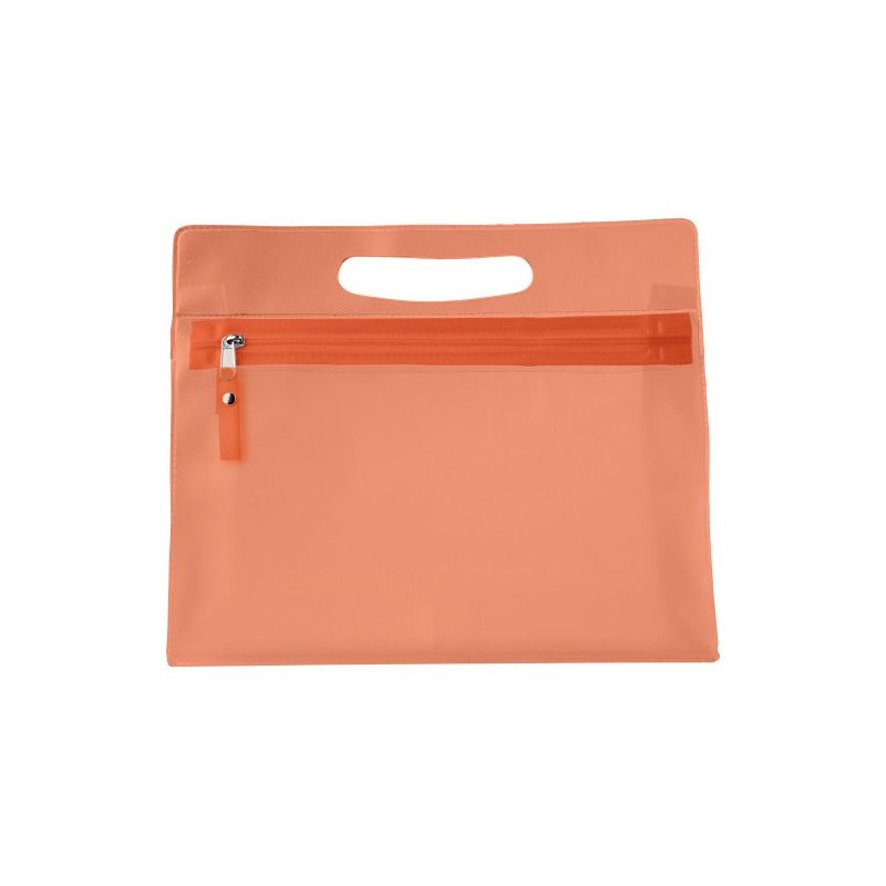 Pochette Cosmétique Éco-responsable en PVC - Clyde Matières : plastique Couleurs : naturel objet publicitaire robuste