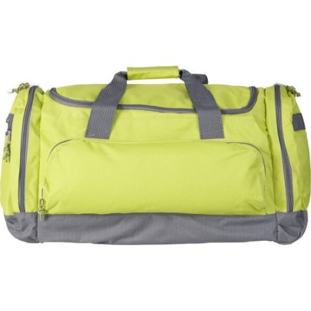 Sac de sport personnalisé en polyester pratique Lorenzo Matières : polyester Couleurs : vert citron