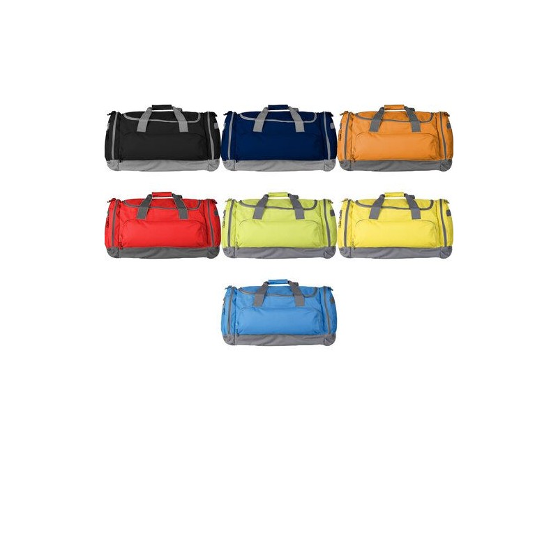 Sac de sport personnalisé en polyester pratique Lorenzo Matières : polyester Couleurs : rouge goodies entreprise design