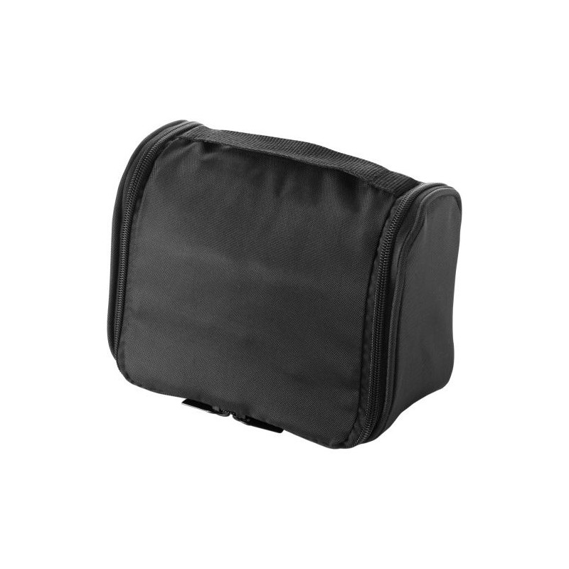 Trousse de toilette personnalisée en polyester Noëlle Matières : polyester Couleurs : noir cadeau entreprise pas cher