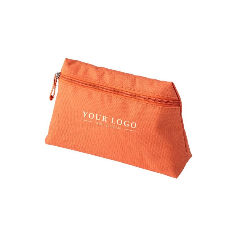 Trousse de toilette personnalisée en polyester Bonnie Matières : polyester Couleurs : bleu cobalt cadeau collaborateur premium