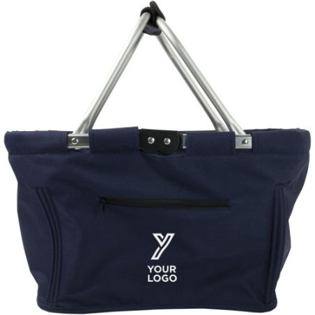 Panier pliable  en polyester - Nadine Matières : nylon Couleurs : noir cadeau collaborateur premium