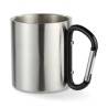 Mug en acier inoxydable personnalisé avec anse mousqueton - TRUMBO Matières : acier inoxydable Couleurs : noir