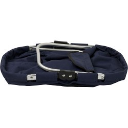 Panier pliable  en polyester - Nadine Matières : nylon Couleurs : bleu impression logo haute qualité