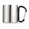 Mug en acier inoxydable personnalisé avec anse mousqueton - TRUMBO Matières : acier inoxydable Couleurs : noir cadeau collaborat