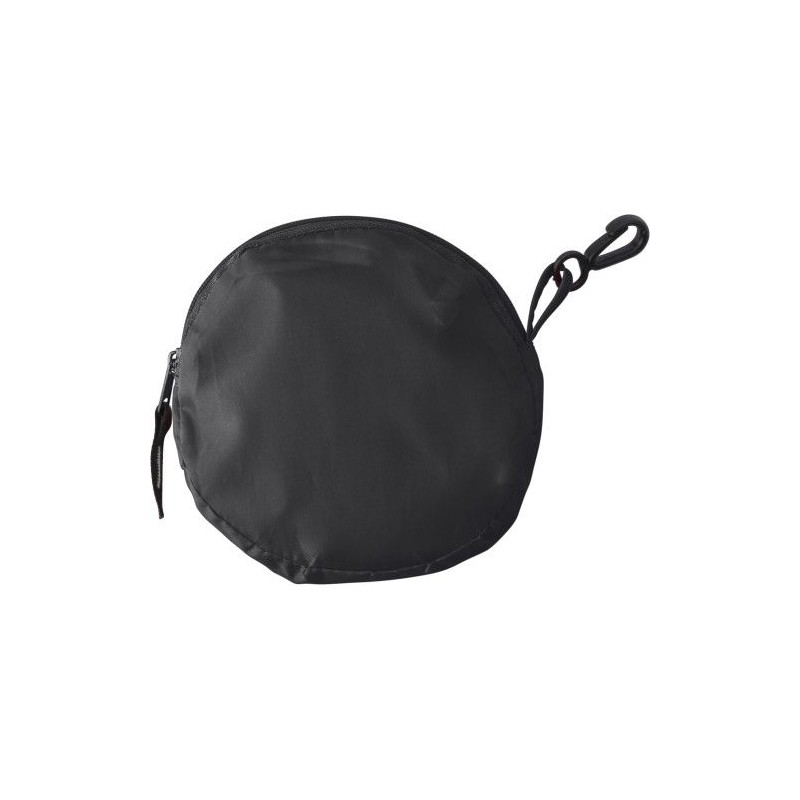 Sac pliable personnalisé de shopping Miley Matières : polyester Couleurs : noir goodies publicitaire événementiel