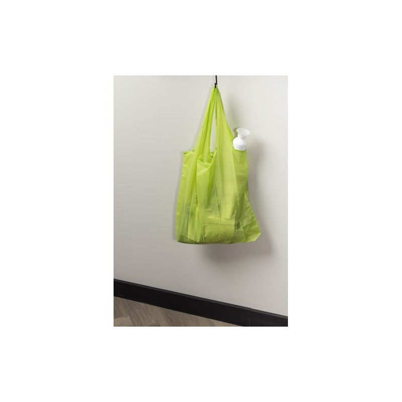 Sac pliable personnalisé de shopping Miley Matières : polyester Couleurs : noir goodies entreprise design