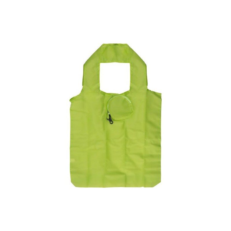 Sac pliable personnalisé de shopping Miley Matières : polyester Couleurs : noir impression logo haute qualité