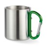 Mug en acier inoxydable personnalisé avec anse mousqueton - TRUMBO Matières : acier inoxydable Couleurs : vert goodies publicita