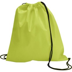 Sac à dos  en non-tissé Nico Matières : non tissé Couleurs : vert citron personnalisable avec votre logo