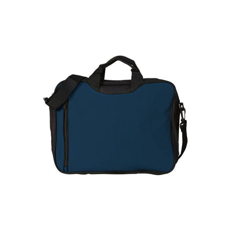Sacoche personnalisée en polyester 600D pour congrès Nicola Matières : polyester Couleurs : bleu goodies publicitaire événementi