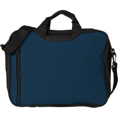 Sacoche personnalisée en polyester 600D pour congrès Nicola Matières : polyester Couleurs : bleu goodies publicitaire événementi