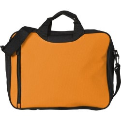Sacoche personnalisée en polyester 600D pour congrès Nicola Matières : polyester Couleurs : bleu impression logo haute qualité