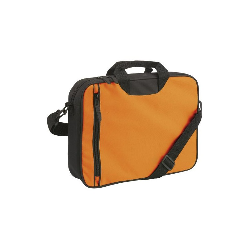 Sacoche personnalisée en polyester 600D pour congrès Nicola Matières : polyester Couleurs : bleu personnalisable avec votre logo