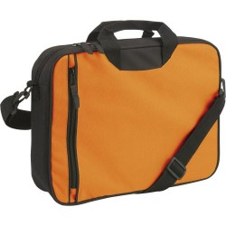 Sacoche personnalisée en polyester 600D pour congrès Nicola Matières : polyester Couleurs : noir goodies publicitaire durable