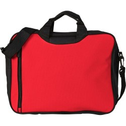 Sacoche personnalisée en polyester 600D pour congrès Nicola Matières : polyester Couleurs : rouge personnalisable avec votre log
