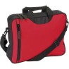Sacoche personnalisée en polyester 600D pour congrès Nicola Matières : polyester Couleurs : rouge marquage laser ultra précis
