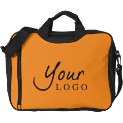 Sacoche personnalisée en polyester 600D pour congrès Nicola Matières : polyester Couleurs : rouge goodies personnalisé en stock