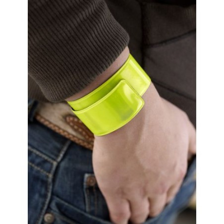 Bracelet personnalisé fluorescent Henry Matières : velours Couleurs : orange cadeau client original