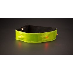 Bracelet publicitaire fluorescent LED - Anni Matières : nylon Couleurs : jaune cadeau entreprise pas cher