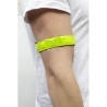 Bracelet publicitaire fluorescent LED - Anni Matières : nylon Couleurs : jaune impression haute définition