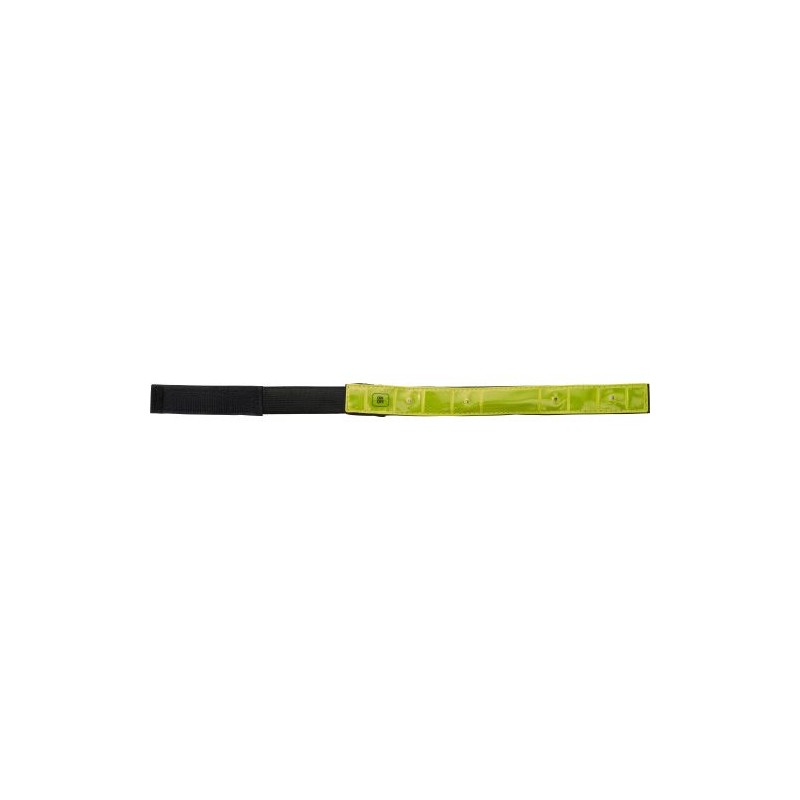 Bracelet publicitaire fluorescent LED - Anni Matières : nylon Couleurs : jaune marquage laser ultra précis