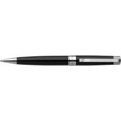 Stylo à bille personnalisé pas cher - Charles Dickens® Lena Matières : velours Couleurs : noir