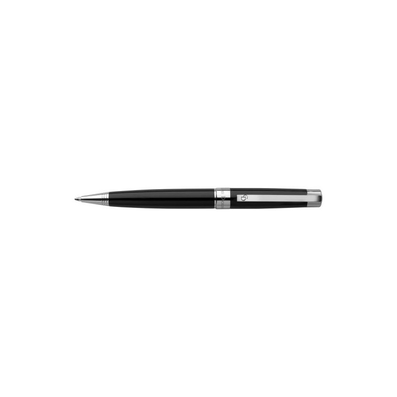 Stylo à bille personnalisé pas cher - Charles Dickens® Lena Matières : velours Couleurs : noir cadeau entreprise pas cher