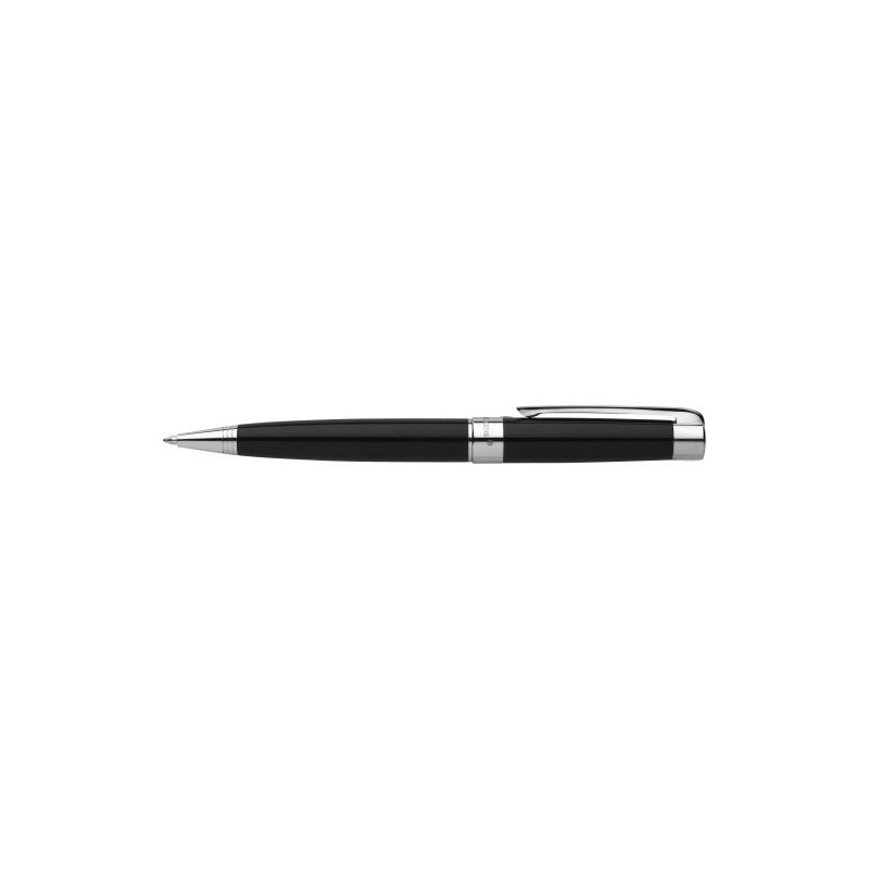 Stylo à bille personnalisé pas cher - Charles Dickens® Lena Matières : velours Couleurs : noir goodies publicitaire événementiel