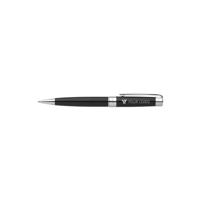 Stylo à bille personnalisé pas cher - Charles Dickens® Lena Matières : velours Couleurs : noir impression haute définition