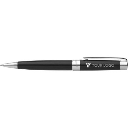 Stylo à bille personnalisé pas cher - Charles Dickens® Lena Matières : velours Couleurs : noir impression haute définition