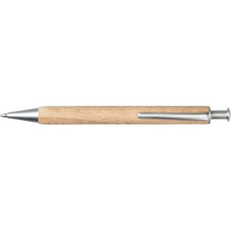 Stylo bille  et élégant en bois personnalisé - Marissa Matières : cuivre Couleurs : brun personnalisable avec votre logo
