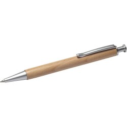 Stylo bille  et élégant en bois personnalisé - Marissa Matières : cuivre Couleurs : brun impression haute définition