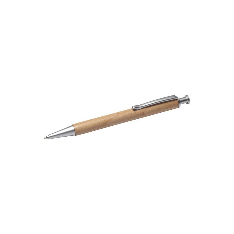 Stylo bille  et élégant en bois personnalisé - Marissa Matières : cuivre Couleurs : brun impression haute définition